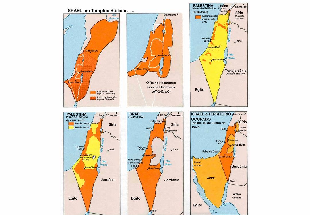 Mapa histórico de Israel